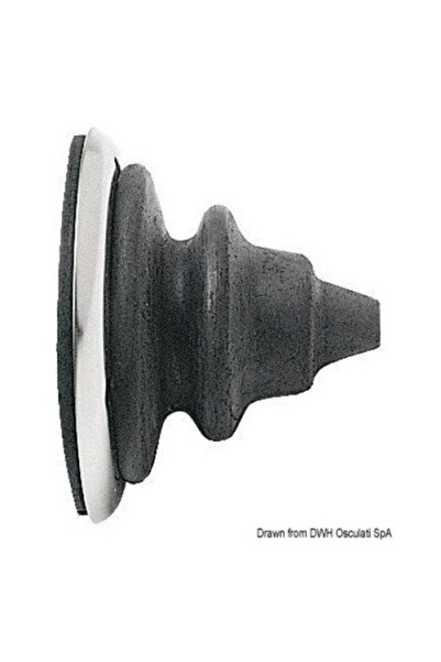 OSCULATI Ring nut, Osculati, Stainless steel, 58mm, Black