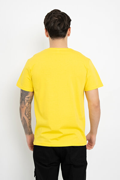 DAŞ ÜNİFORMA Crew Neck Casual Cotton Soft Textured Comfort Fit Basic T-Shirt