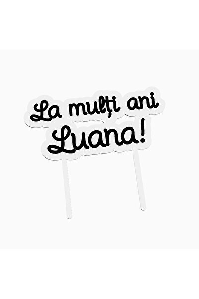 OEM Cake topper for birthday cake, with the text Happy Birthday Luana