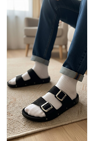 Esem Anatomical Sole Four Seasons Double Buckle Men's Slippers.