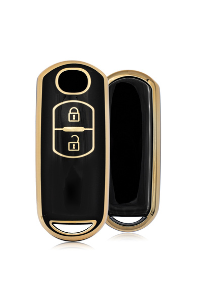 Rem Anahtar Oto Elektronik Anahtar غطاء مفتاح ذكي نانو بزرين لسيارة CX-5 - أسود