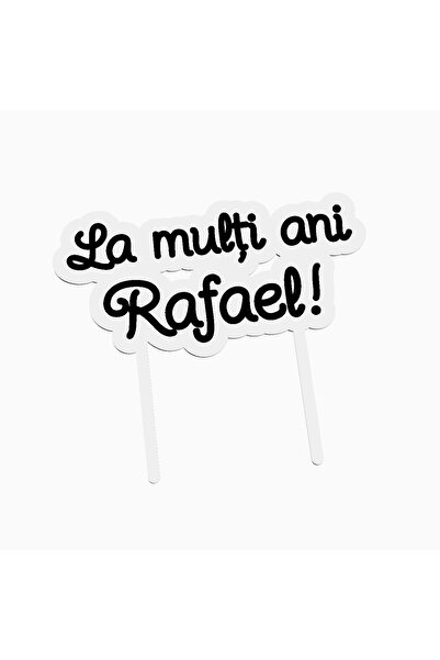 OEM Cake topper pentru tort aniversare, cu textul La multi ani Rafael