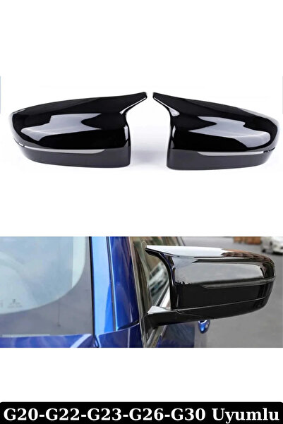 DEMİRTUNİNG Bmw G20-G22-G30 Uyumlu Batman Yarasa Ayna Kapağı Parlak Siyah Pla...