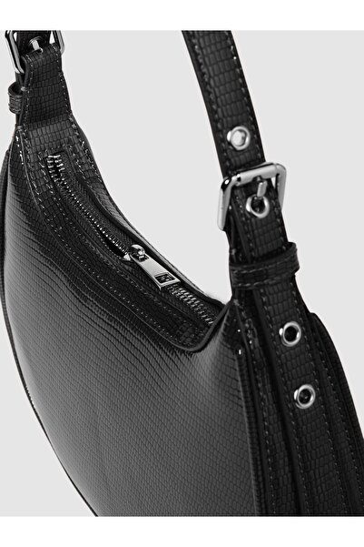 Sisley Faux Leather Mini Bag Women's Black Bag - 323A6M4Rwy035