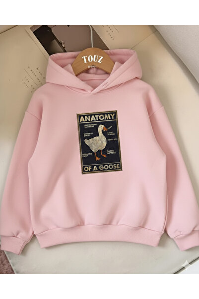Touz Moda Duck Anatomy Kids 3 Thread Thick Sweet Hoodie