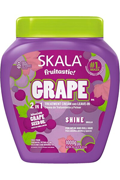 NONAMEE كريم سكالا عنب (عنب) 2 في 1 لعلاج وترطيب الشعر، 1 كجم