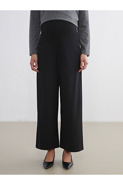 LC Waikiki Maternity Black Tummy Panelled Maternity Trousers