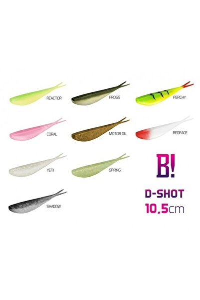 DELPHİN Artificial bait BOMB! D-SHOT, 5 pcs, 10.5 cm, REDFACE, set