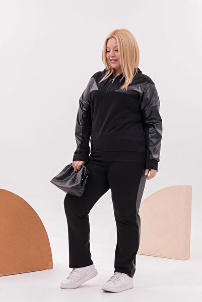 Siyezen Large Size Leather Detailed Stone Set