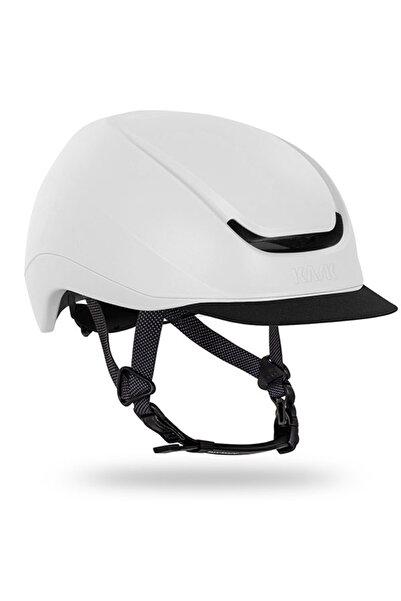 Kask Cască de bicicletă Moebius alb mat M