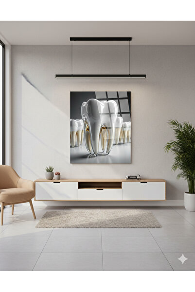 BLT DİZAYN Dentist Office 3D Dental Glass Chart