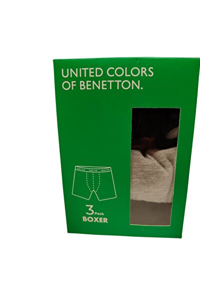 United Colors of Benetton Ανδρικό σετ μπόξερ 3 τεμαχίων 100% βαμβάκι