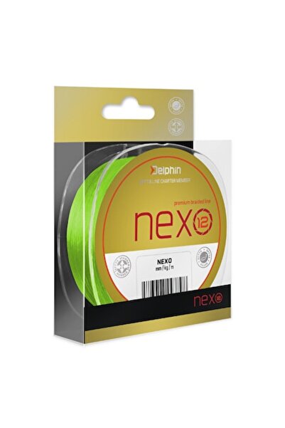 DELPHİN Fir de pescuit împletit Fish-On-X Nexo 12, verde fluorescent, 0,20 mm...
