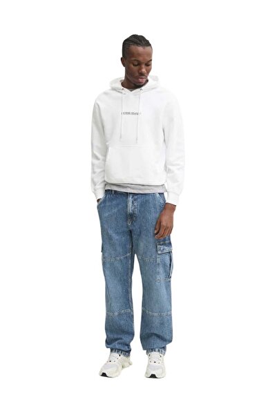 Guess Hanorac alb pentru bărbați m5rq38