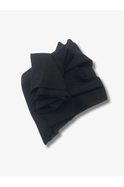 Yiğit Kumaş Thin Ribbed Fabric, Piece 100X160 cm Black Color