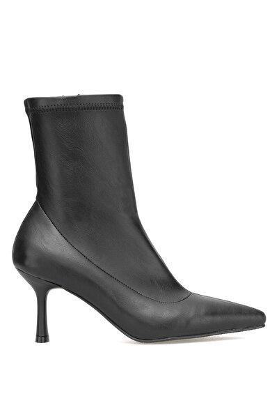 Ayakkabı Fuarı Elit 25Kmst1179C Women's Heeled Boots Black