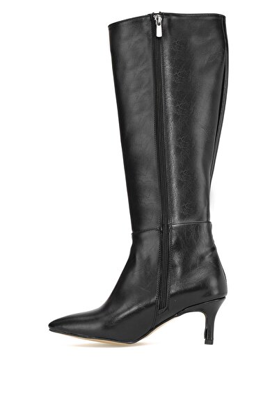 Ayakkabı Fuarı Γυναικείες μπότες με τακούνι Elit Brk612C Μαύρο