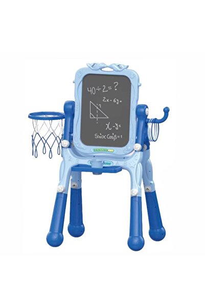 Chanak 4-in-1 Kids Writing Board with Chair – Magnetic Whiteboard & Chalkboard Double-Sided