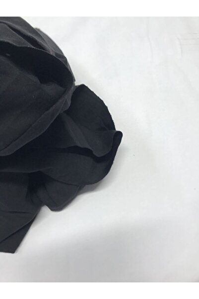 Yiğit Kumaş Sports Team Draped Polyester Combed Flexible Fabric, Piece 80X160 cm Black Color