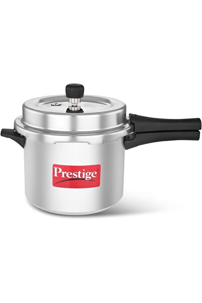 Prestige Popular Plus Svachh Aluminium Pressure Cooker, 5.0 Litre - Silver, M...