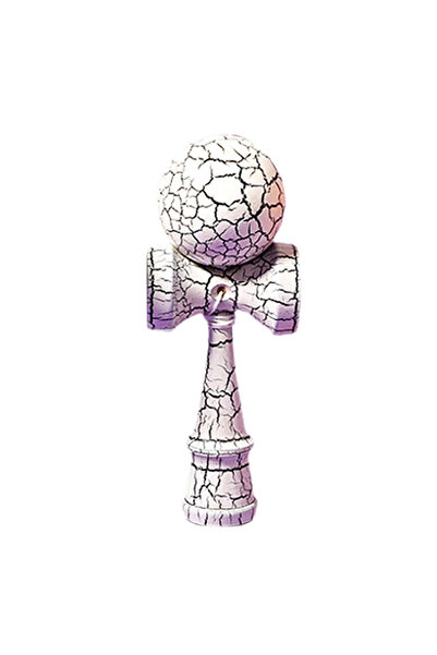VİBE Kendama Crack, 18 cm, Cracked Pattern, White