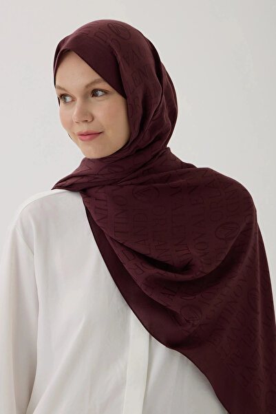 Valentino Orlandi Vo Logo Shawl - Burgundy