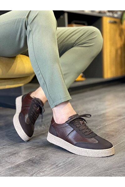 MOR KUNDURA Genuine Leather Daily Use Men's Sneakers Shoes