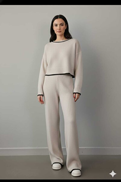 Cemre Life New Deux Women's Shepherd Stitch Knitwear Set