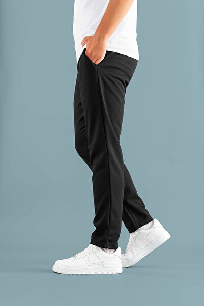 bombe Men's Elastic Waist Slim Fit Basic Cotton Jogger