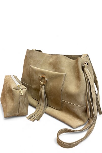 MaVaux Marilla 100% Genuine Nubuck Casual, Soft Leather Stylish Design Puppy Shoulder and Crossbody Bag