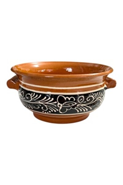 Ceramica Martinescu Traditional Romanian Handmade Ceramic Bowl with Handles – Serving Bowl
