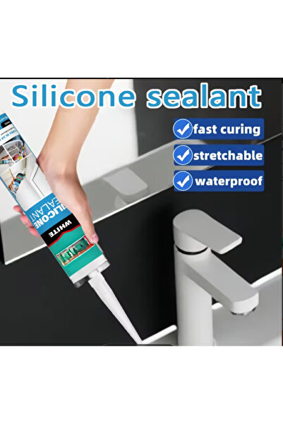 Genaric 24pcs Silicone Sealant Carton –Clear Waterproof Sealant for Bathroom, Kitchen, Windows, Construction