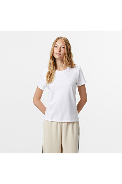 Nautica Kadın Beyaz Classic Fit T-Shirt