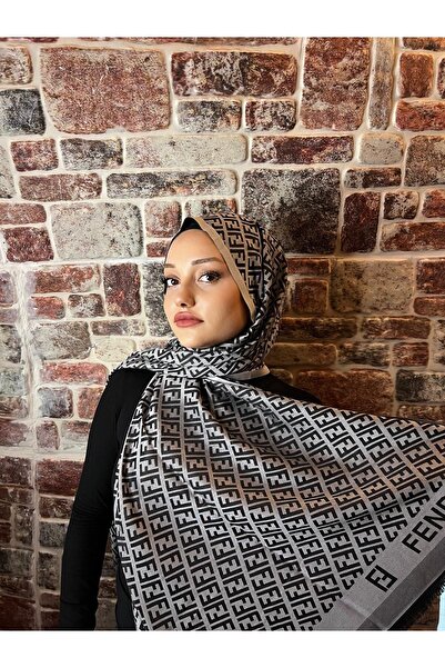 DeRosa F Desen Double Sided Jacquard Shawl 4 Seasons Use