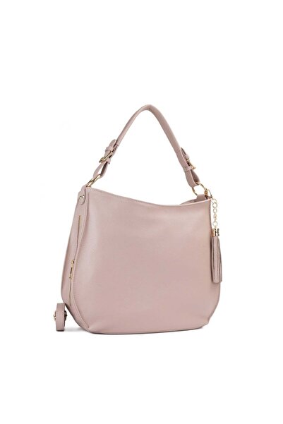 Posete Fagaras Melinda Leather Purse - Powder Pink, Casual Bag Made of Genuine Leather, Handbag, Bags