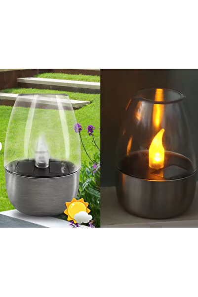 borayris güneş enerjili tealight mum, dış mekan için su geçirmez LED mum, alev efektli 1 adet
