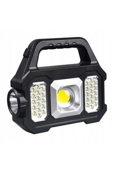 Kludoo Lanternă Q-D855 - COB lateral, LED puternic, reîncărcabilă USB, 3 moduri, autonomie lungă de funcționare