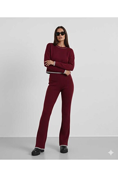 Cemre Life New Deux Women's Shepherd Stitch Knitwear Set