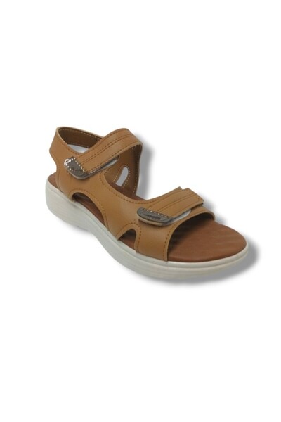 Cakgo صندل نسائي من ديفا موديل 805-25 مصنوع من الجلد بشريط فيلكرو تشريحي