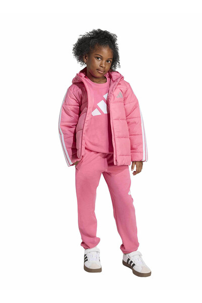 adidas Pembe Kız Çocuk Mont JL9049 LK ESS 3S JKT