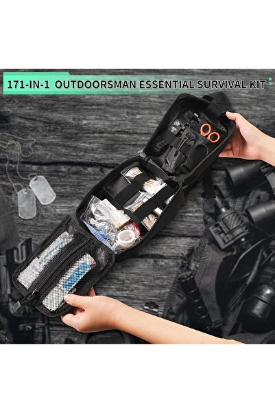 Generic Abpir 171PCS Survival First Aid Kit with Survival Gear and MOLLE Nylon Bag