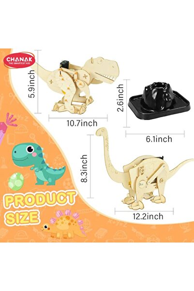 Chanak 4-in-1 DIY Science Experiment Kit for Kids | Build Volcano, Dinosaur & Snow Models