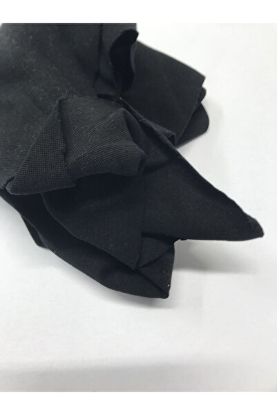 Yiğit Kumaş Thin Ribbed Fabric, Piece 75X170 cm Black Color