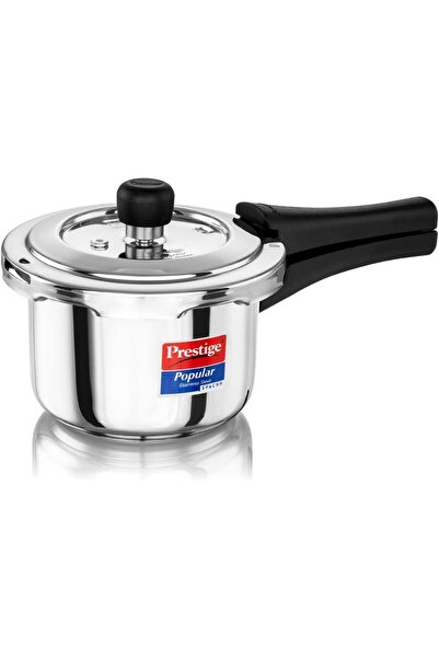 Prestige قدر ضغط Svachh Popular للتحكم في الانسكاب بغطاء خارجي من الفولاذ الم...