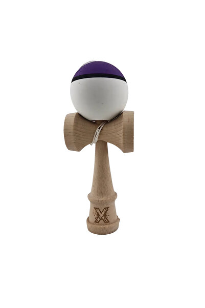 VİBE Professional Kendama, Wooden, 18 cm, Multicolor Purple Black White