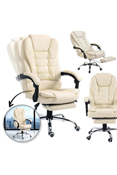 OEM BOSS Executive Recline Office Chair - ergonomic, adjustable, cream