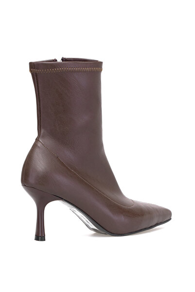 Ayakkabı Fuarı Elit 25Kmst1179C Women's Heeled Boots Brown