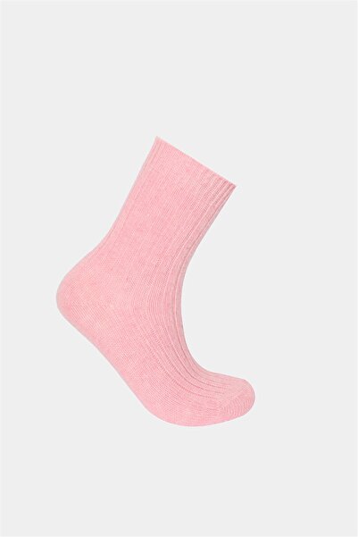 Perspective Light Pink Thick Boot Socks