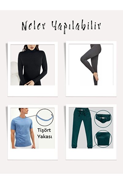 Yiğit Kumaş Thin Ribana Fabric, Piece 75X160 cm Black Color