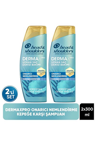 Head&Shoulders DermaXPRO Onarıcı Nemlendirme Kepek Karşıtı Şampuan Hindistan Cevizi Yağı ve Seramid ile 300ml x 2